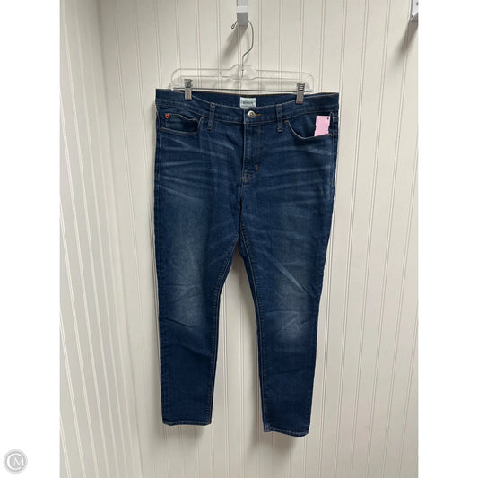 Jeans Skinny By Hudson In Blue Denim, Size: 16