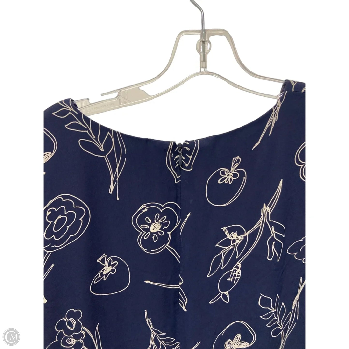 Dress Casual Midi By Talbots In Blue, Size: Xl