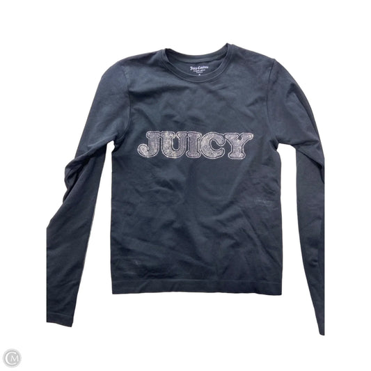 Top Long Sleeve By Juicy Couture In Black, Size: M