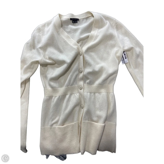 Sweater Cardigan By Theory In Cream, Size: M