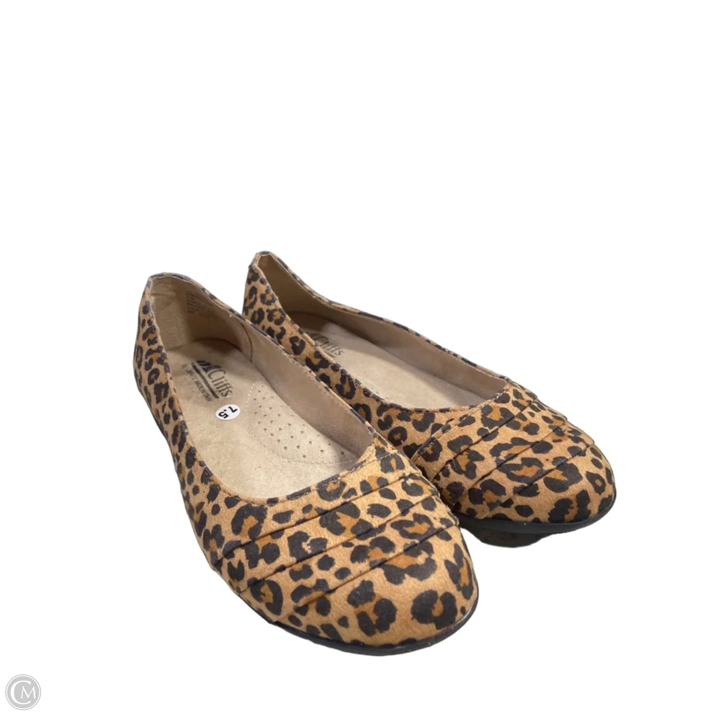 Shoes Flats By Cliffs By White Mountain In Animal Print, Size: 7.5