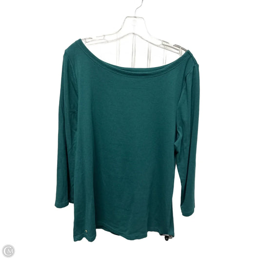 Top Long Sleeve Designer By Lilly Pulitzer In Green, Size: Xxl