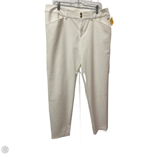 Pants Designer By Lilly Pulitzer In Cream, Size: 14