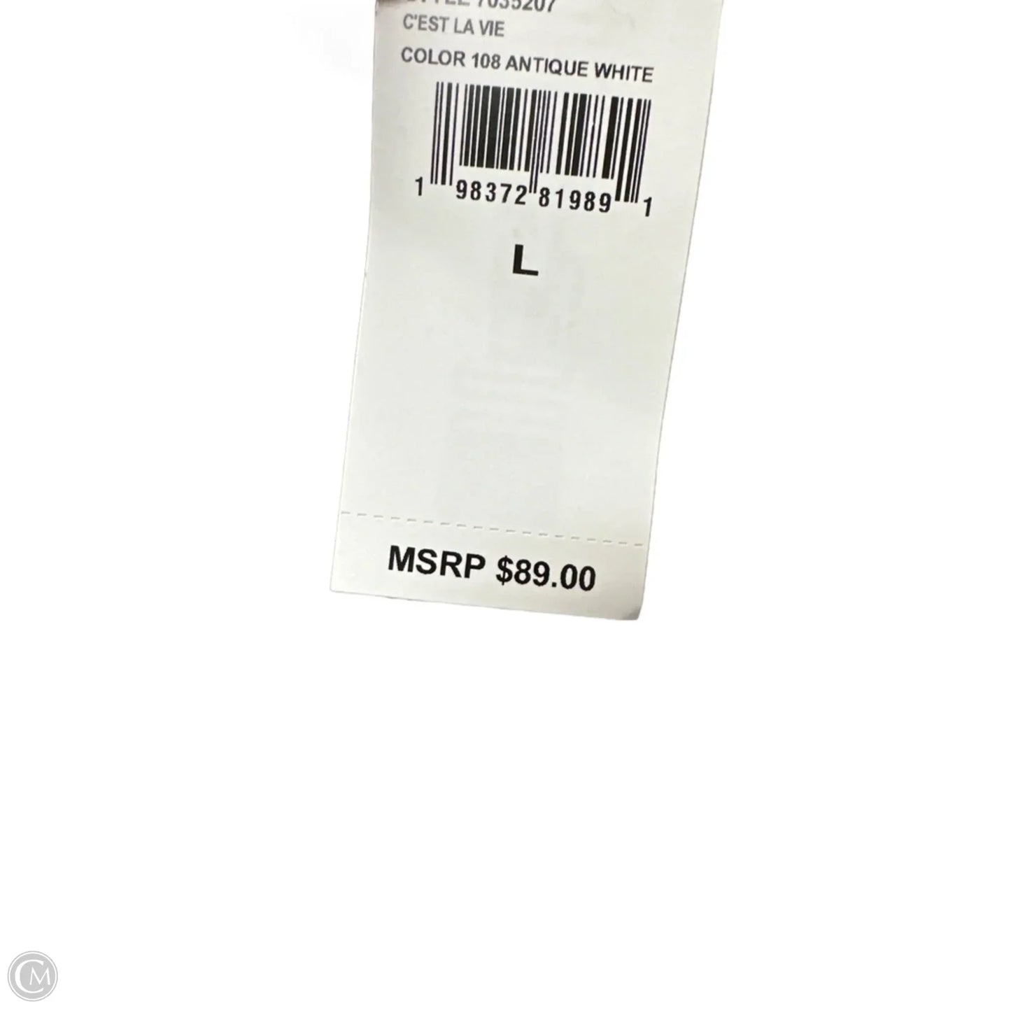 Vest Sweater By Cece In Blue & White, Size: L