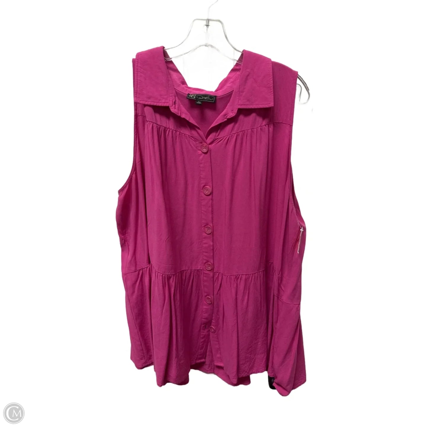 Tunic Sleeveless By Dg2 In Pink, Size: 2x