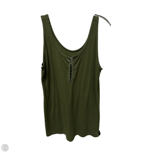 Top Sleeveless By Torrid In Green, Size: 1x