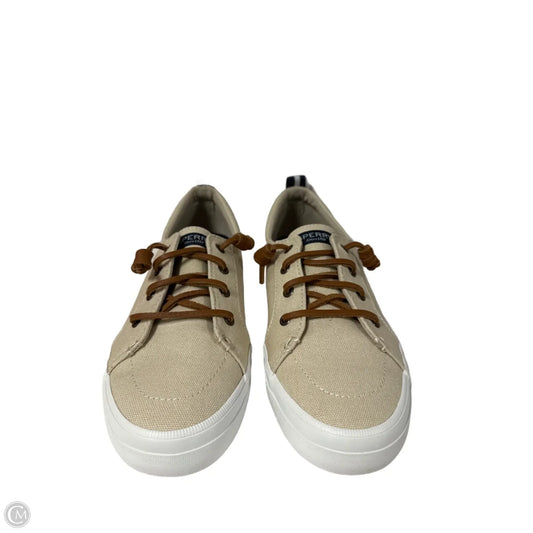 Shoes Sneakers By Sperry In Cream, Size: 8.5