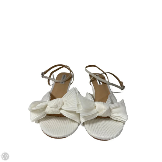 Shoes Heels Kitten By Saks Fifth Avenue In Tan & White, Size: 8