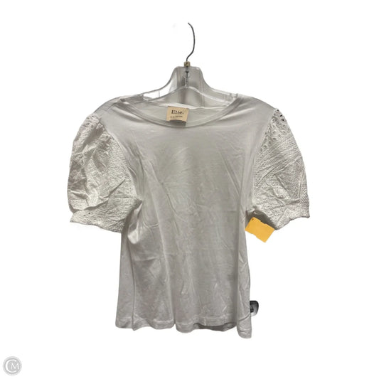 Top Short Sleeve By Elie Tahari In White, Size: S