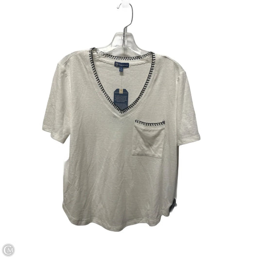 Top Short Sleeve By Democracy In White, Size: S