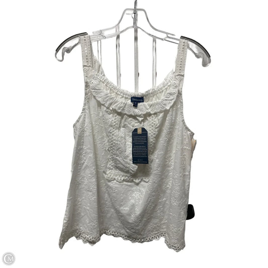 Top Sleeveless By Democracy In White, Size: M