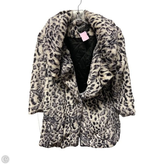 Coat Faux Fur & Sherpa By Clothes Mentor In Animal Print, Size: Xs