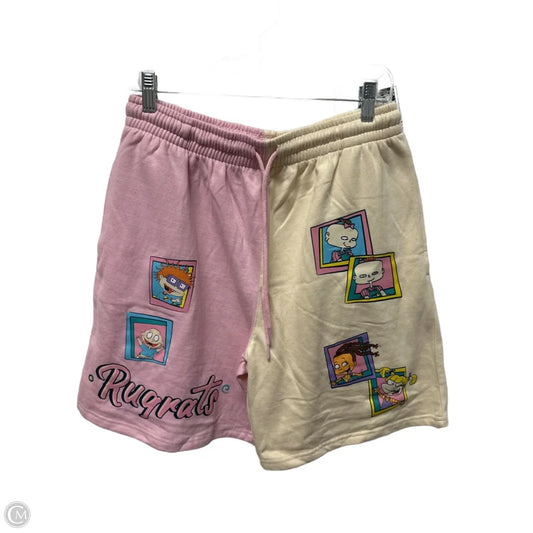 Shorts By Clothes Mentor In Pink & Yellow, Size: M
