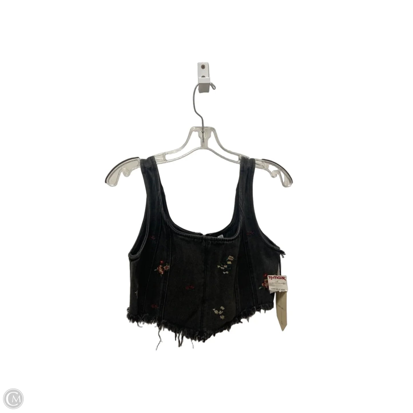 Top Sleeveless By Clothes Mentor In Black Denim, Size: M