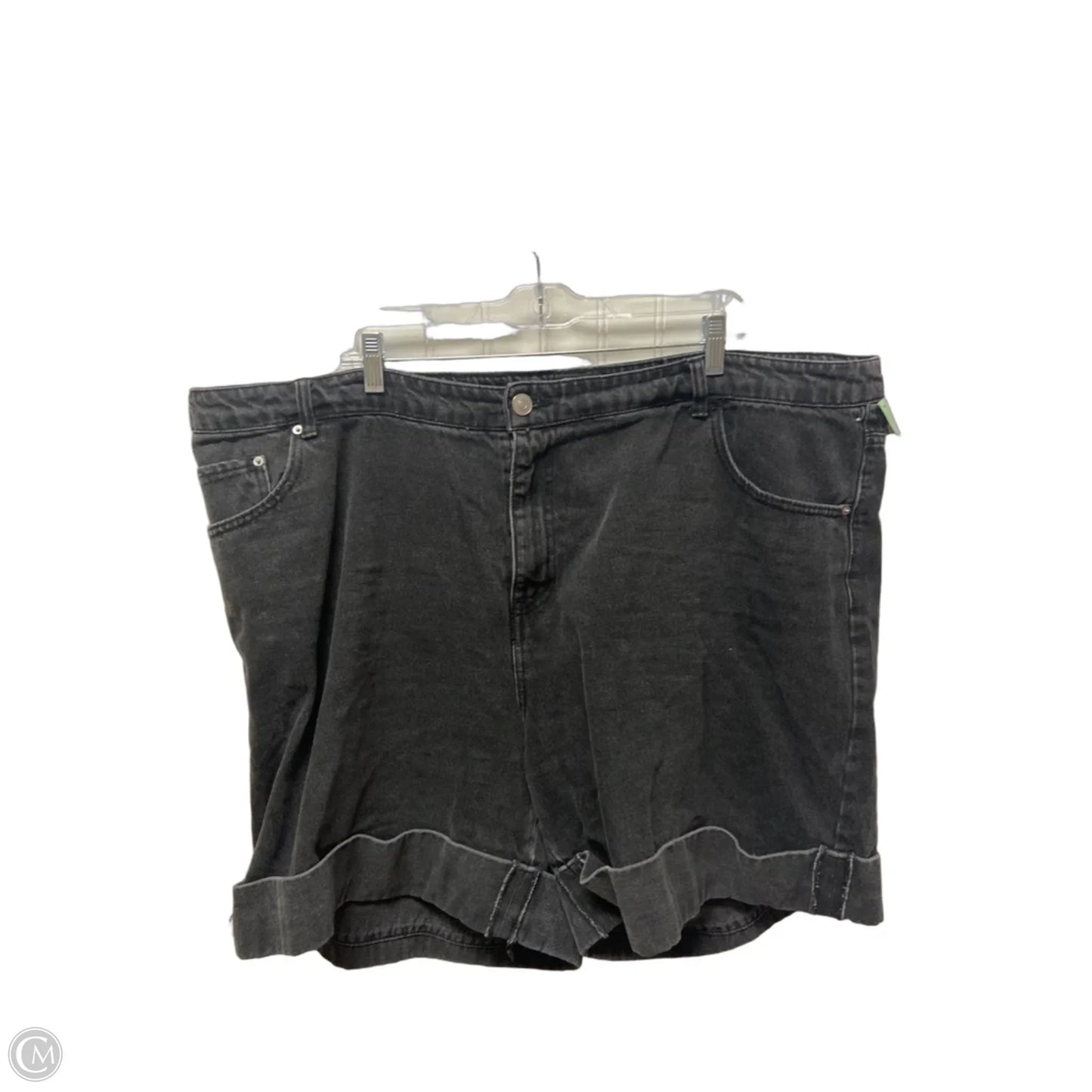 Shorts By Future Collective In Grey Denim, Size: 22