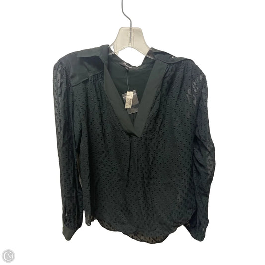 Top Long Sleeve By Madewell In Black, Size: Xs