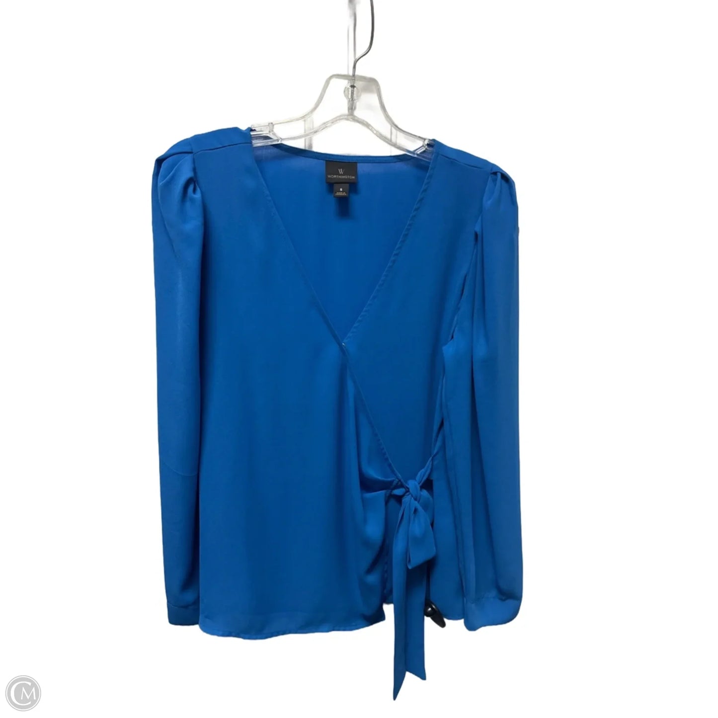 Top Long Sleeve By Worthington In Blue, Size: S