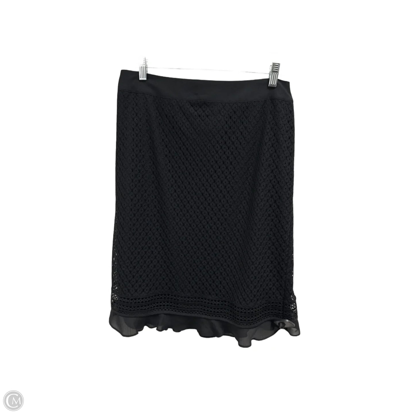 Skirt Midi By Liz Claiborne In Black, Size: 10