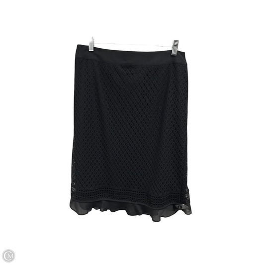 Skirt Midi By Liz Claiborne In Black, Size: 10