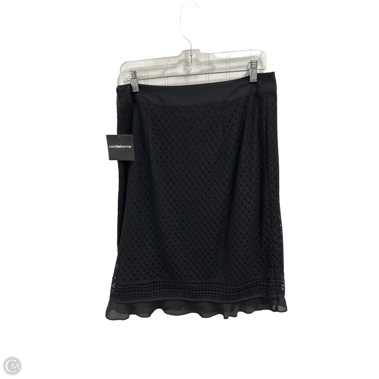 Skirt Midi By Liz Claiborne In Black, Size: 10