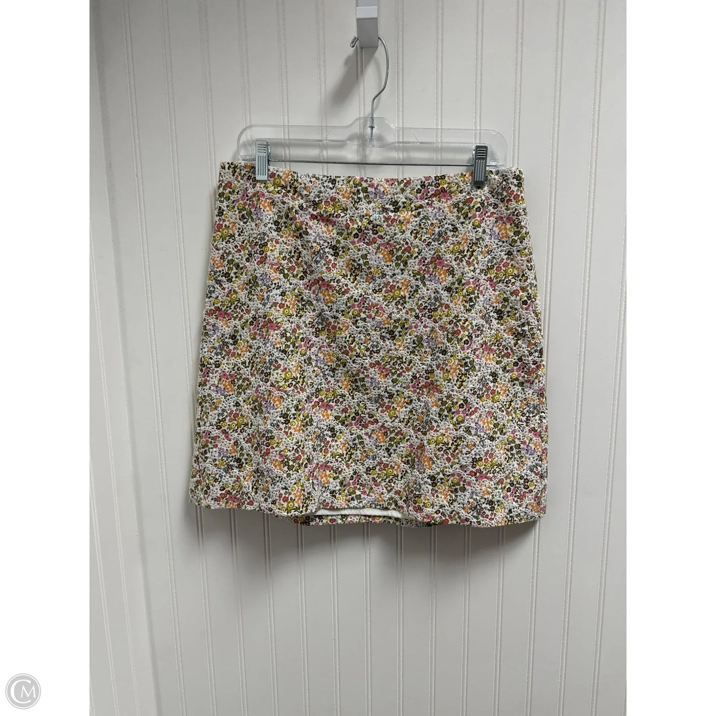 Skirt Midi By Loft In Floral Print, Size: 10