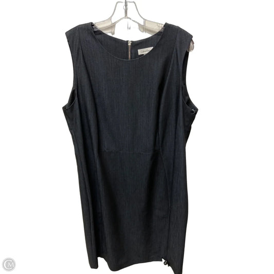 Dress Work By Calvin Klein In Black, Size: 1x