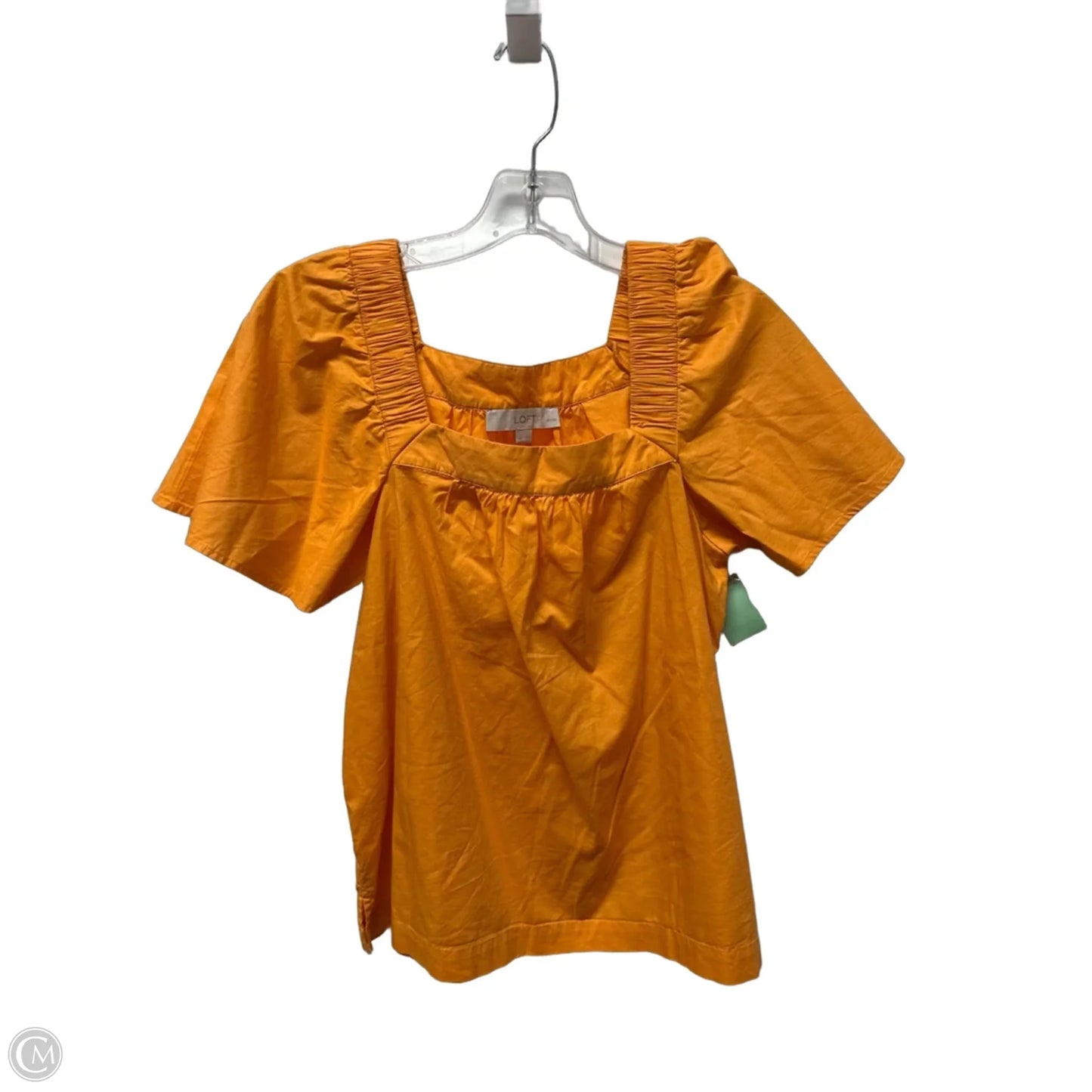 Top Short Sleeve By Loft In Orange, Size: Mp