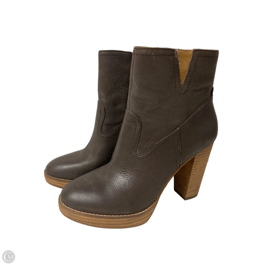 Boots Ankle Heels By Lucky Brand In Brown, Size: 7