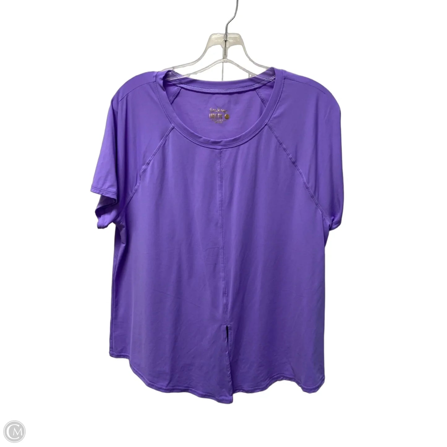 Top Short Sleeve Designer By Lilly Pulitzer In Purple, Size: Xl