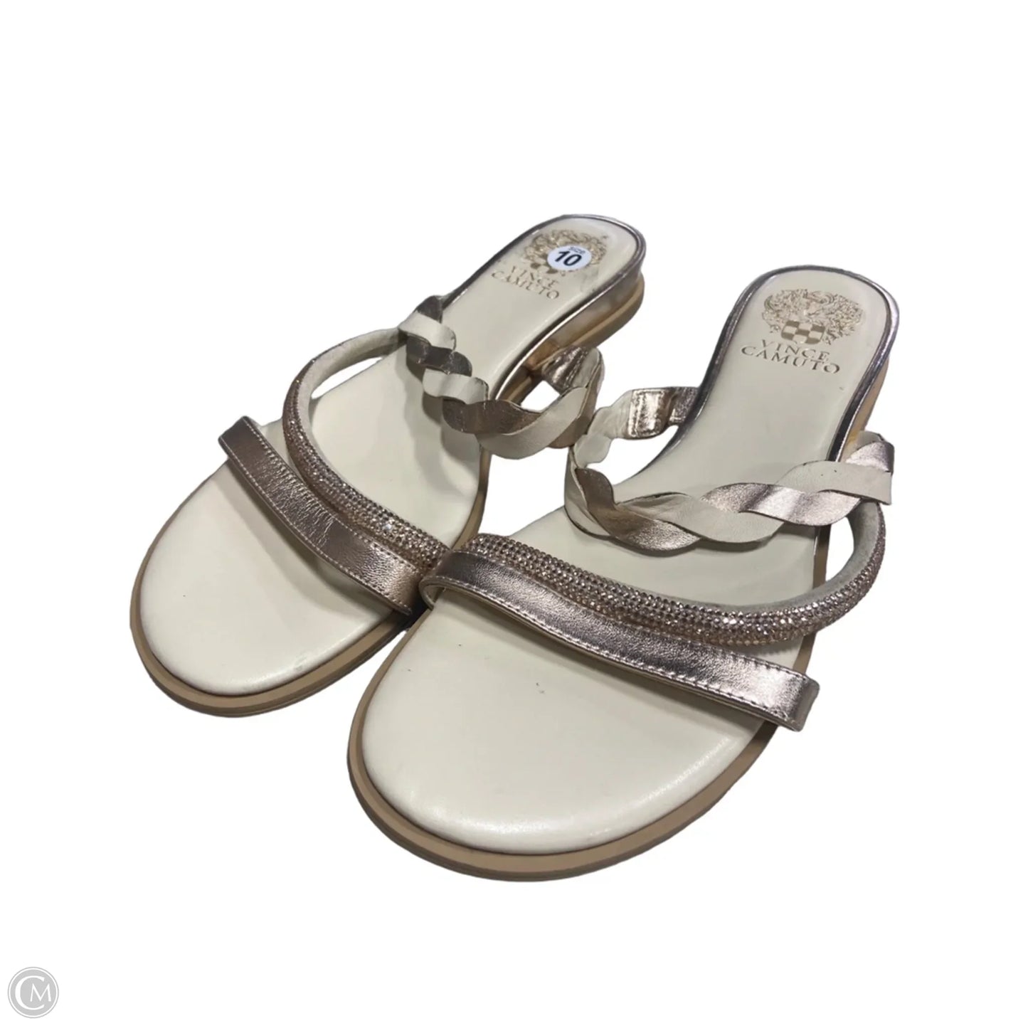 Sandals Flats By Vince Camuto In Cream, Size: 10