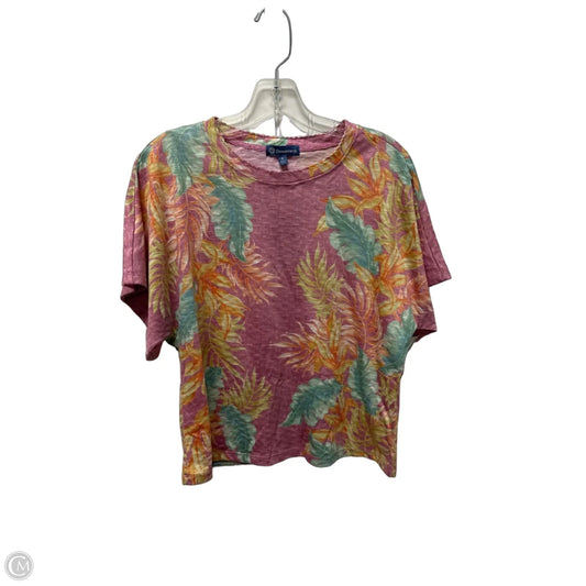 Top Short Sleeve By Democracy In Multi-colored, Size: S