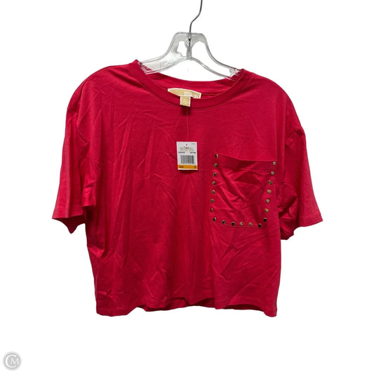 Top Short Sleeve By Michael By Michael Kors In Pink, Size: S