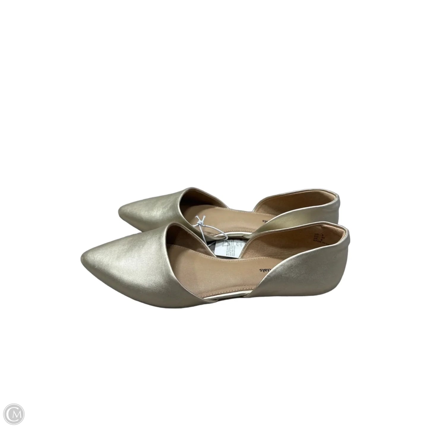Shoes Flats By Amazon Essentials In Gold, Size: 8