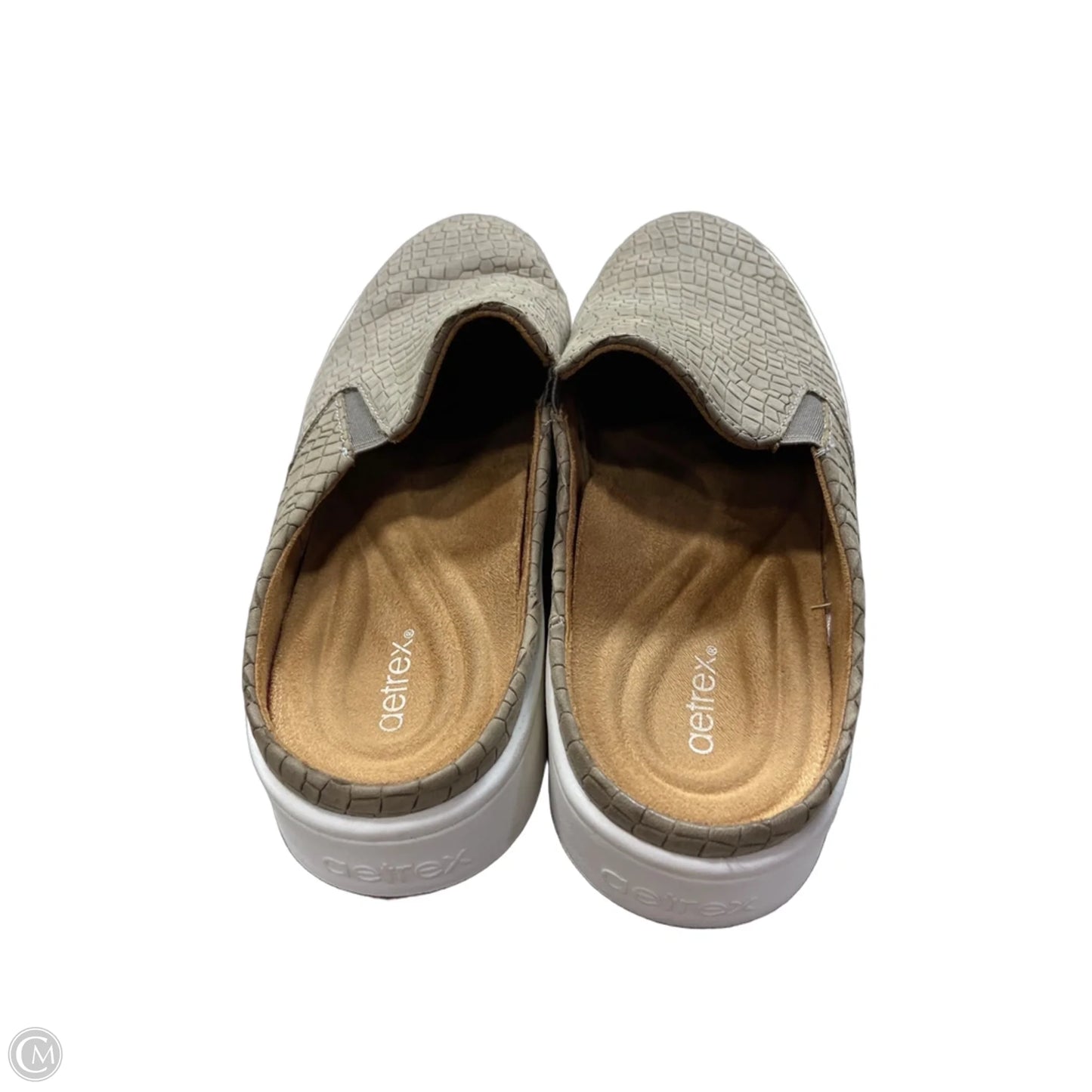 Shoes Flats By Aetrex In Grey, Size: 7