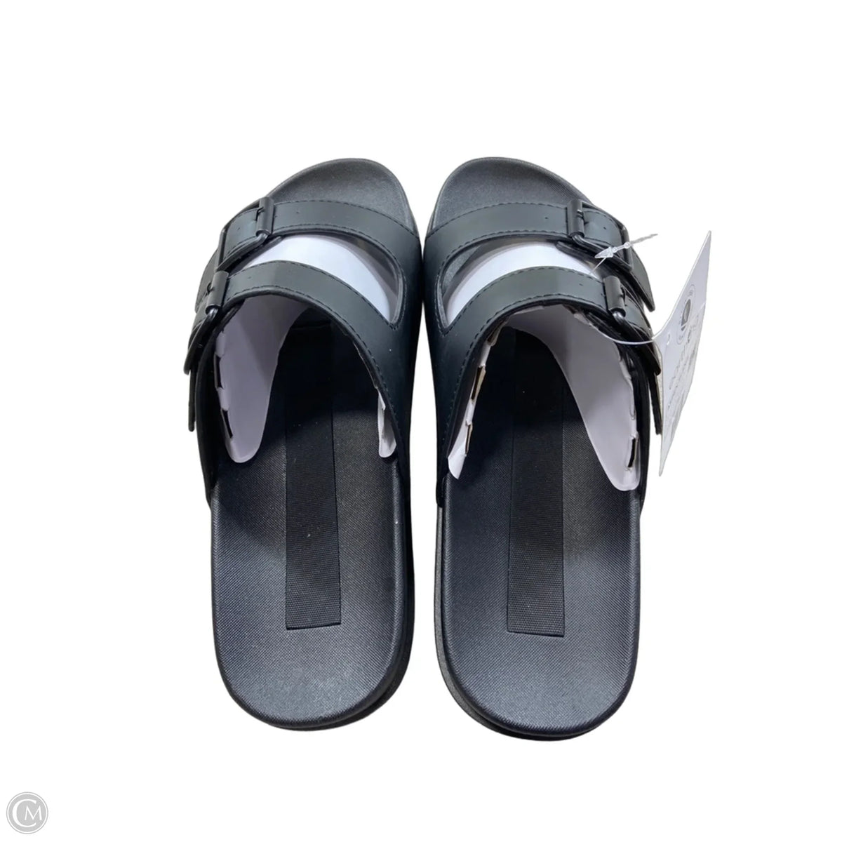 Sandals Flats By Earth In Black, Size: 8