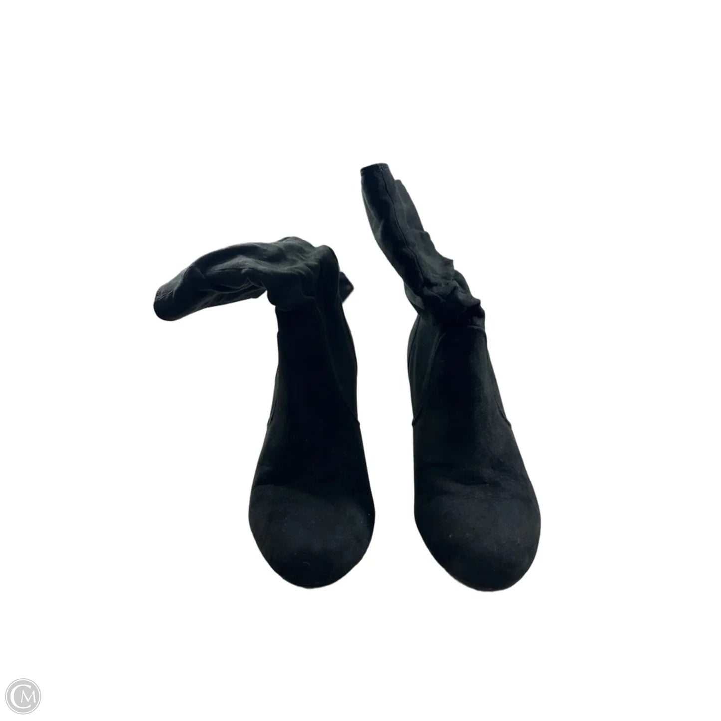 Boots Ankle Heels By Dept 222 In Black, Size: 9.5