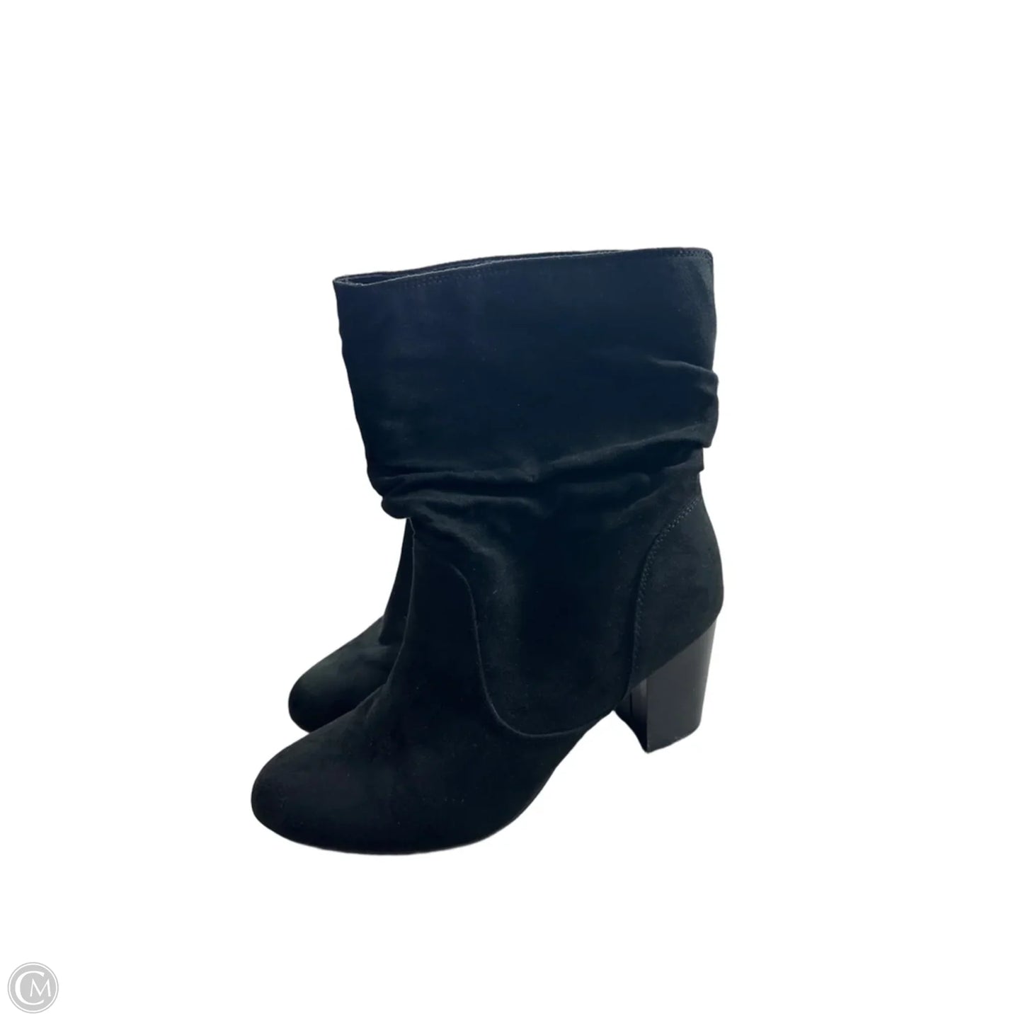 Boots Ankle Heels By Dept 222 In Black, Size: 9.5