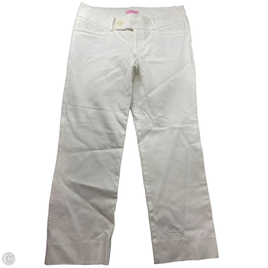 Jeans Designer By Lilly Pulitzer In White, Size: 8