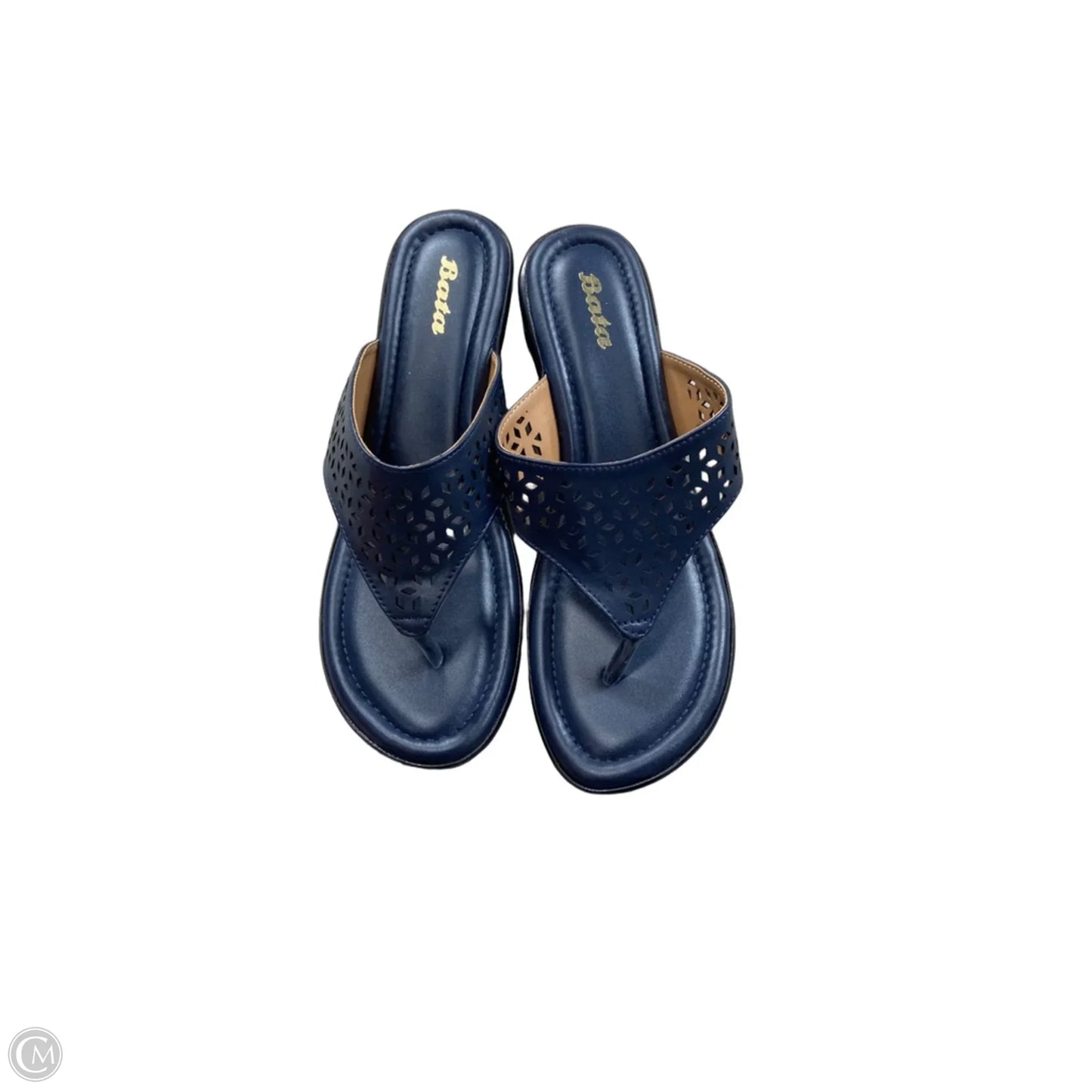 Sandals Heels Platform By Clothes Mentor In Blue, Size: 6.5