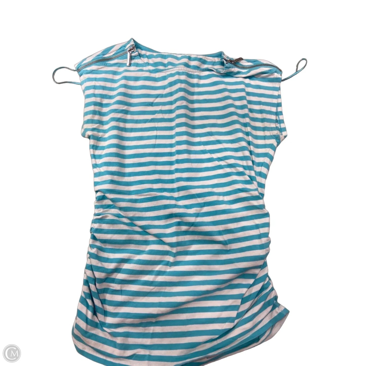 Top Sleeveless By Michael By Michael Kors In Striped Pattern, Size: L