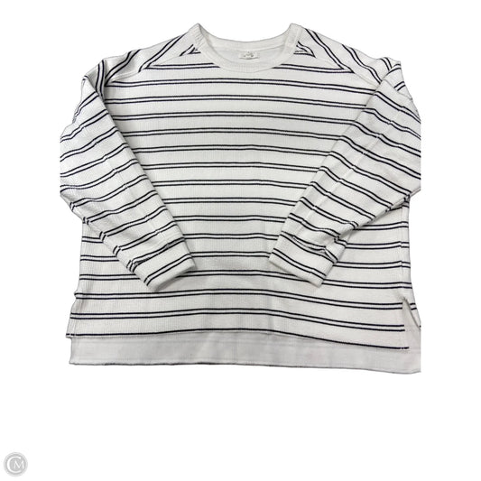 Top Long Sleeve By Maurices In Striped Pattern, Size: L