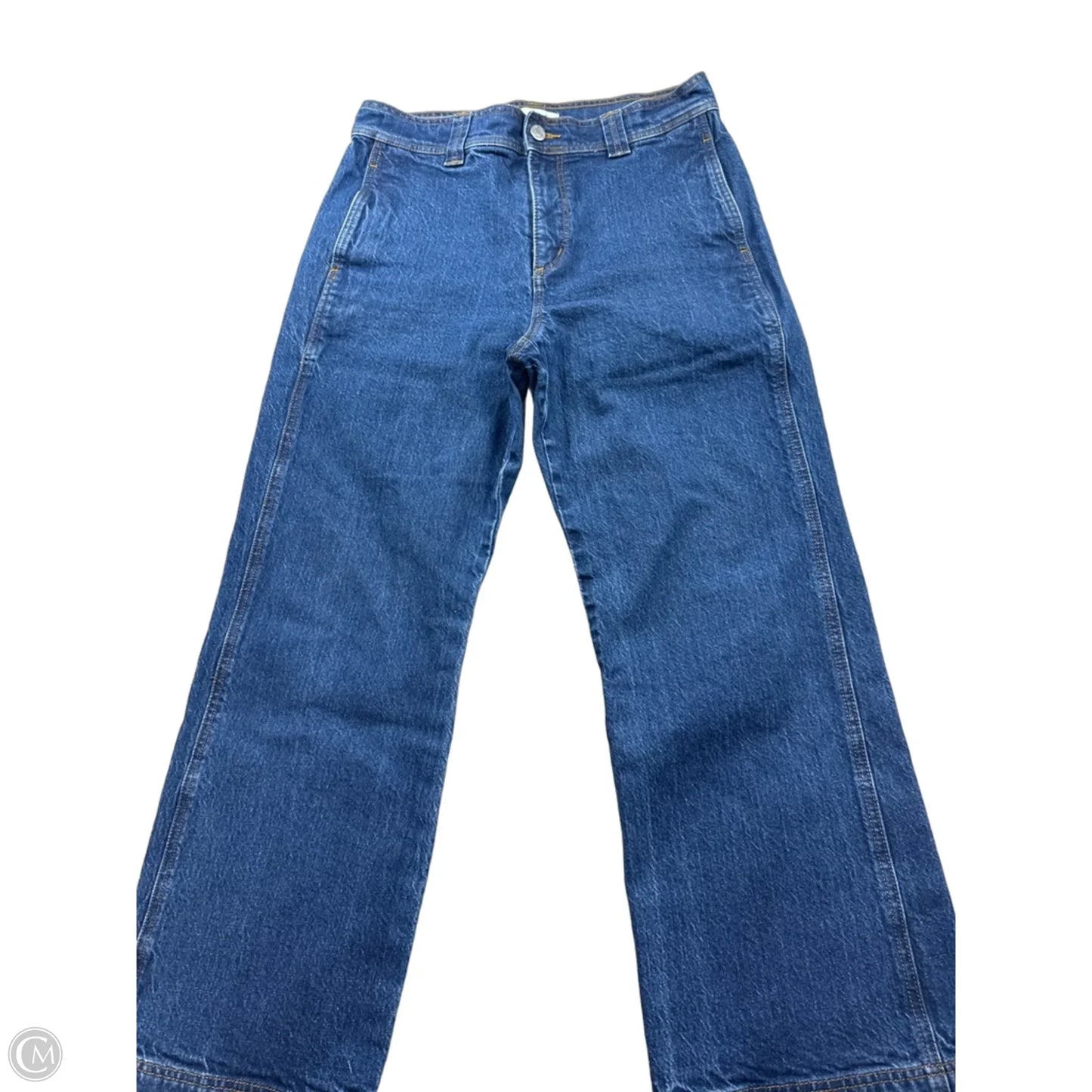 Jeans Straight By Loft In Blue Denim, Size: 6