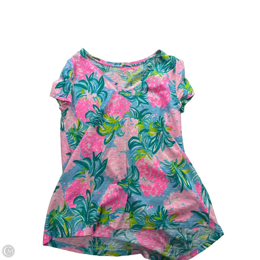Top Short Sleeve Designer By Lilly Pulitzer In Multi-colored, Size: M