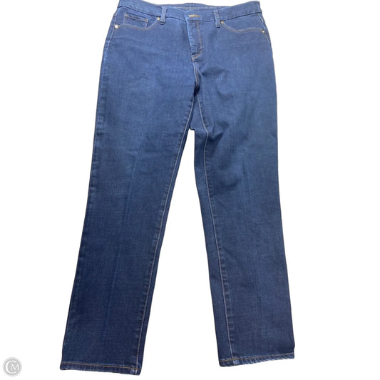 Jeans Skinny By Chicos In Blue Denim, Size: 10