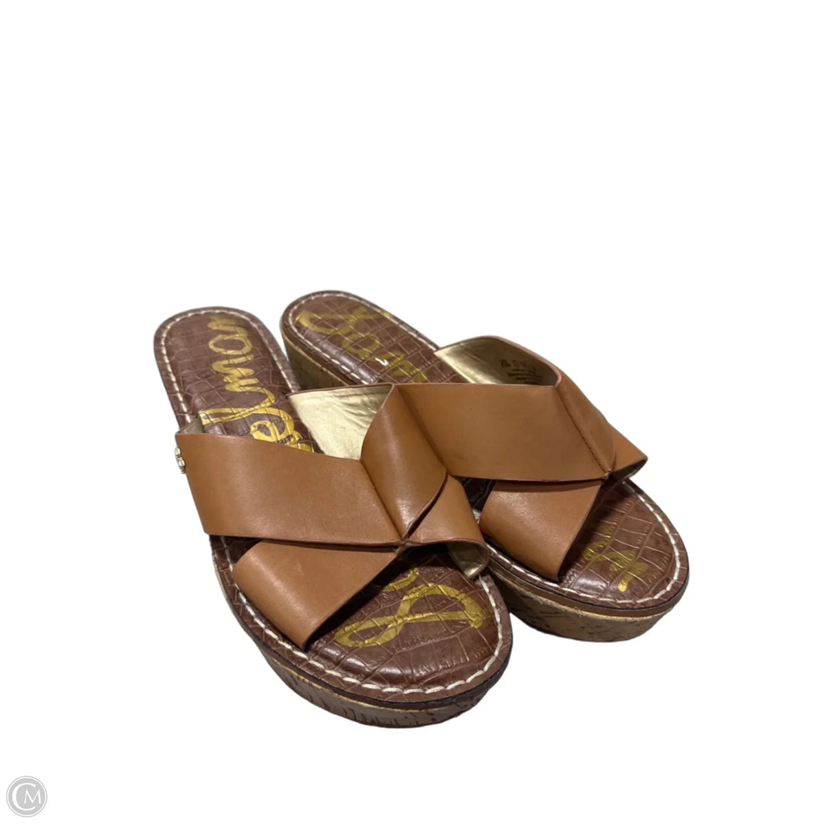 Sandals Heels Platform By Sam Edelman In Brown, Size: 7.5