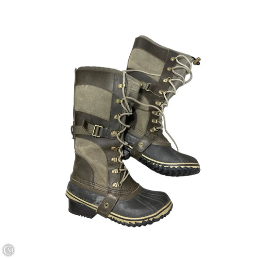 Boots Hiking By Sorel In Green, Size: 7