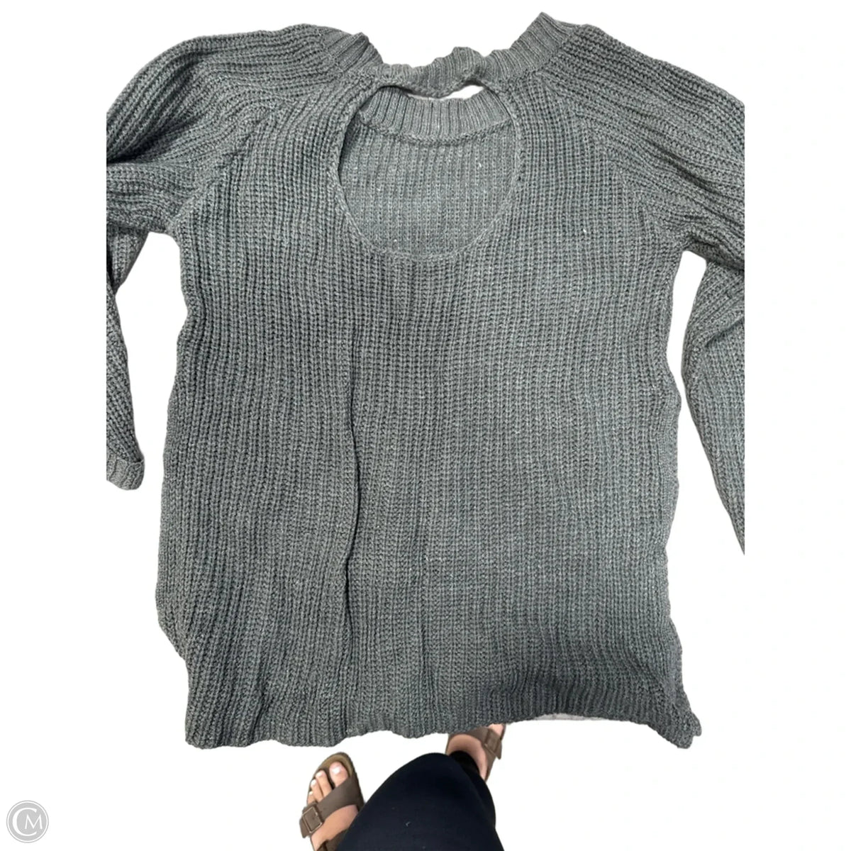 Sweater By Charlotte Russe In Grey, Size: L