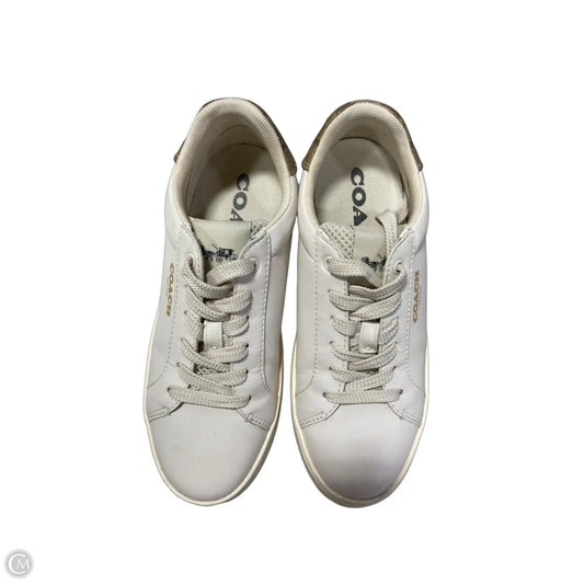 Shoes Designer By Coach In Cream, Size: 5