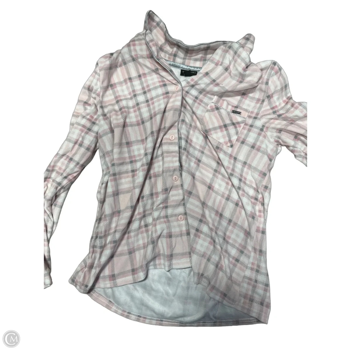Pajamas 2pc By Tahari In Plaid Pattern, Size: 12