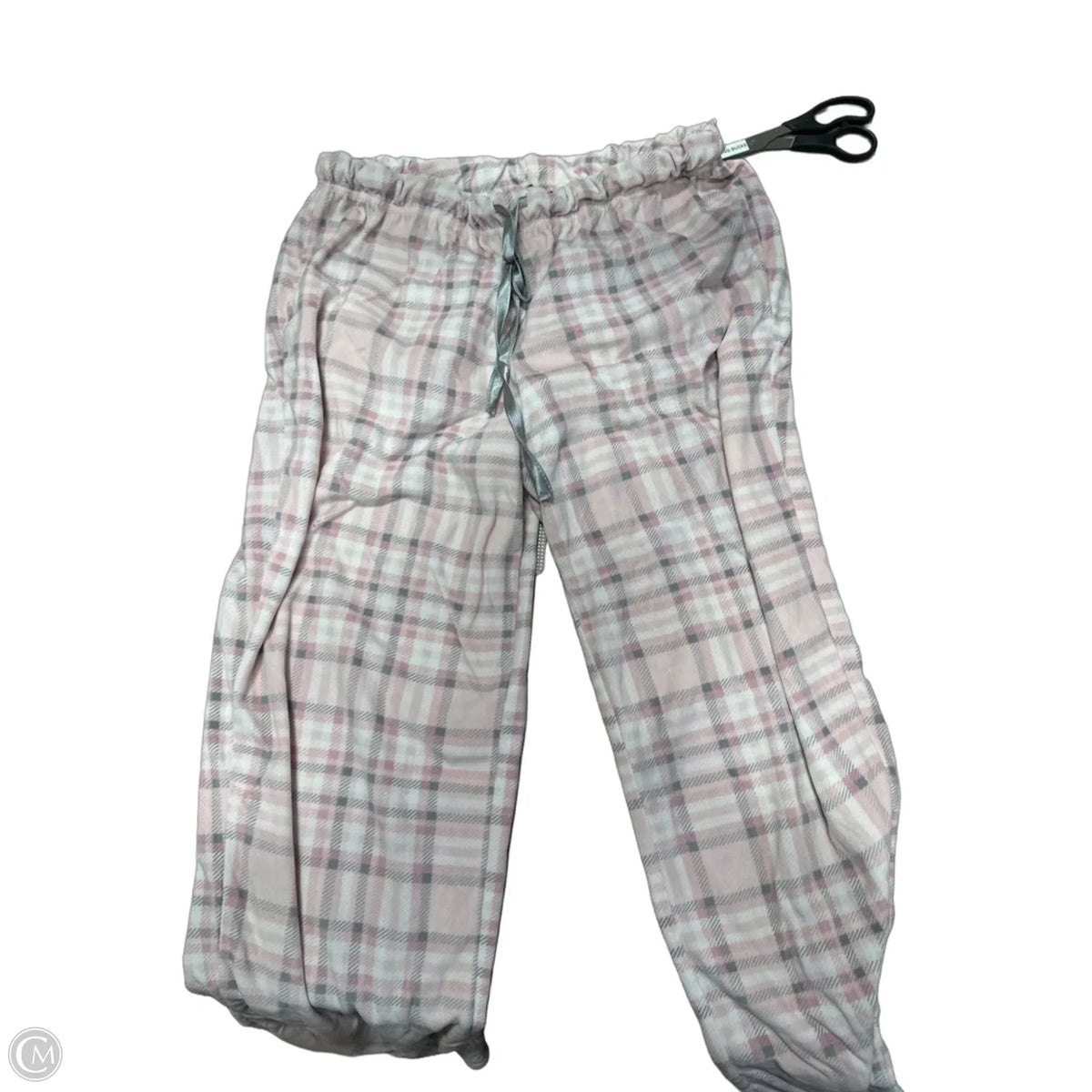 Pajamas 2pc By Tahari In Plaid Pattern, Size: 12